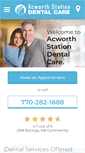 Mobile Screenshot of acworthstationdentalcare.com