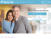 Tablet Screenshot of acworthstationdentalcare.com